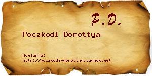 Poczkodi Dorottya névjegykártya